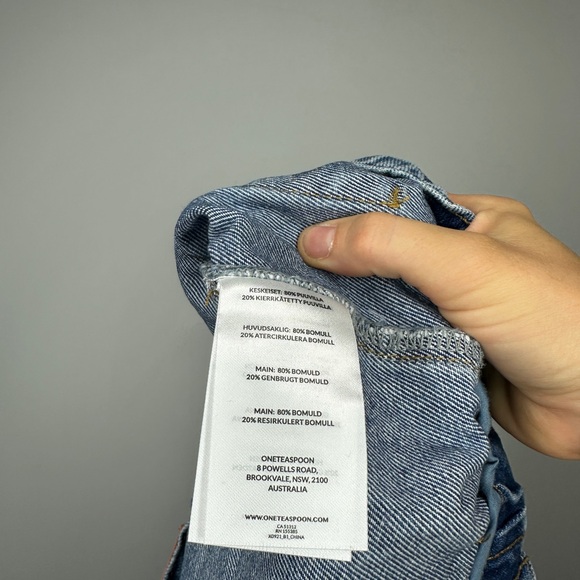 One Teaspoon Classic Blue Jean Shorts - Picture 5 of 7